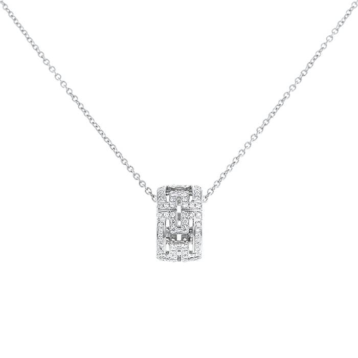 [Mystic]PARENTESI NECKLACE SILVER DIAMOND