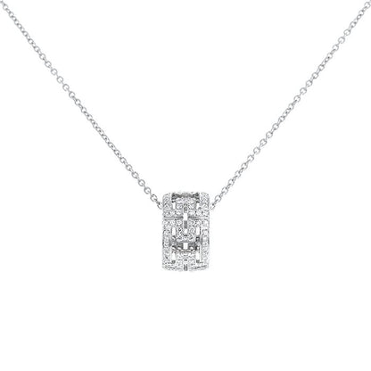 [Mystic]PARENTESI NECKLACE SILVER DIAMOND