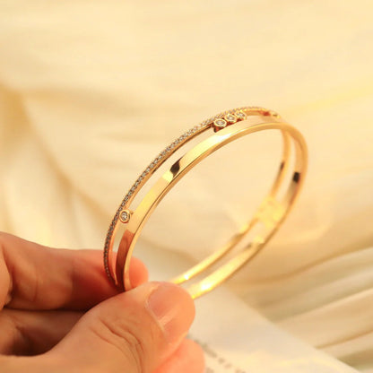 [Mystic JURI]Move Romane Diamond Bangle Bracelet