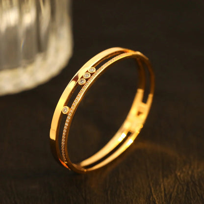 [Mystic JURI]Move Romane Diamond Bangle Bracelet