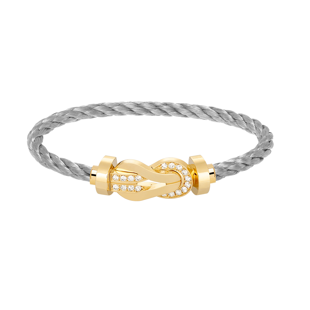 [Mystic]CHANCE LARGE 8 FIGURE BUCKLE HALF DIAMOND BRACELET GOLD