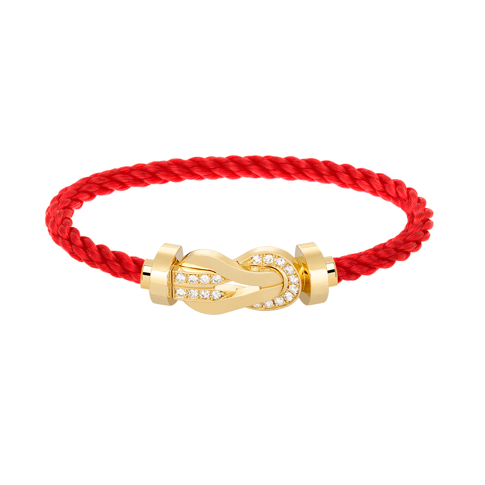 [Mystic]CHANCE LARGE 8 FIGURE BUCKLE HALF DIAMOND BRACELET GOLD