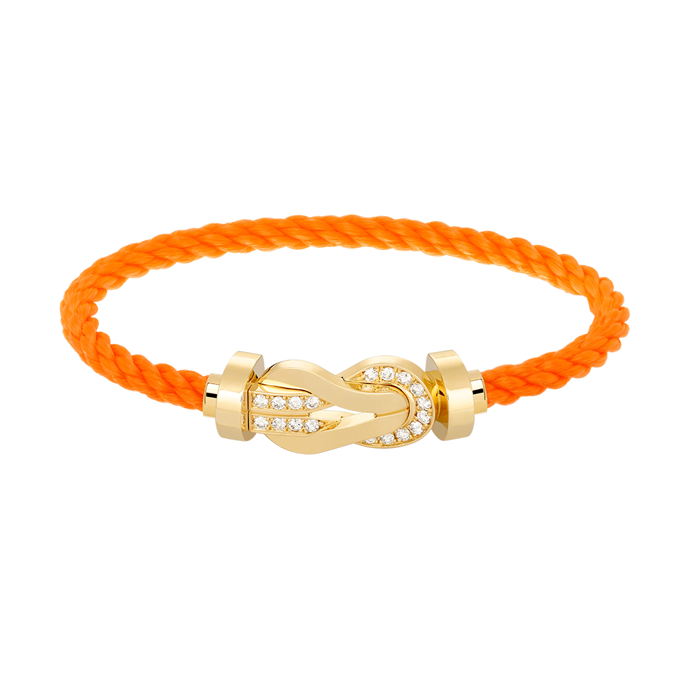 [Mystic]CHANCE LARGE 8 FIGURE BUCKLE HALF DIAMOND BRACELET GOLD