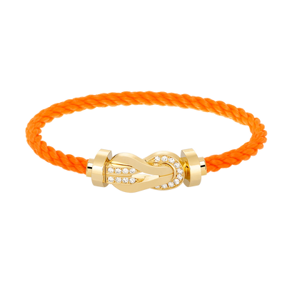 [Mystic]CHANCE LARGE 8 FIGURE BUCKLE HALF DIAMOND BRACELET GOLD