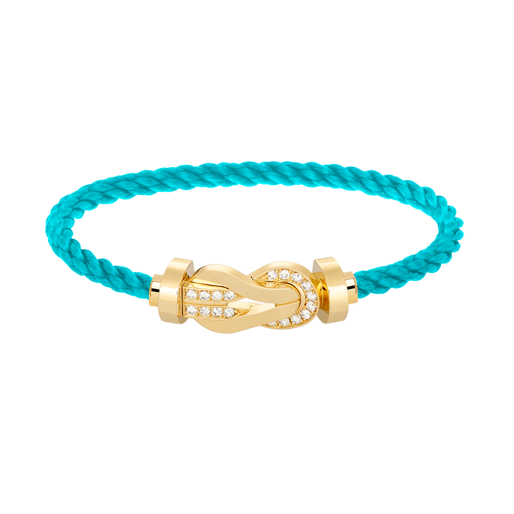 [Mystic]CHANCE LARGE 8 FIGURE BUCKLE HALF DIAMOND BRACELET GOLD