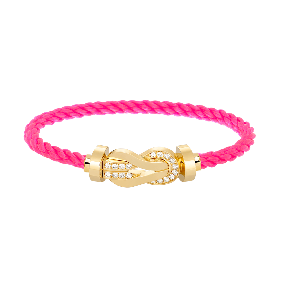 [Mystic]CHANCE LARGE 8 FIGURE BUCKLE HALF DIAMOND BRACELET GOLD