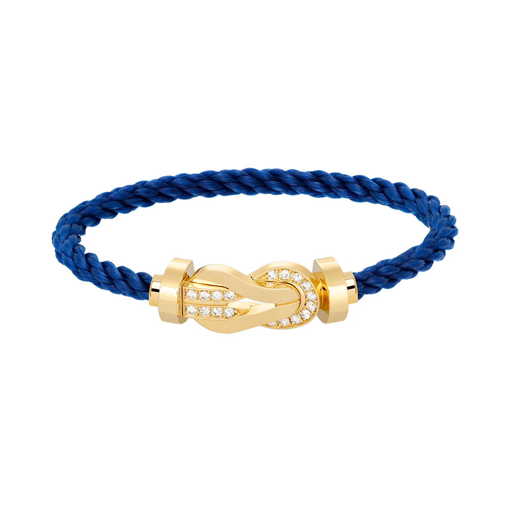 [Mystic]CHANCE LARGE 8 FIGURE BUCKLE HALF DIAMOND BRACELET GOLD