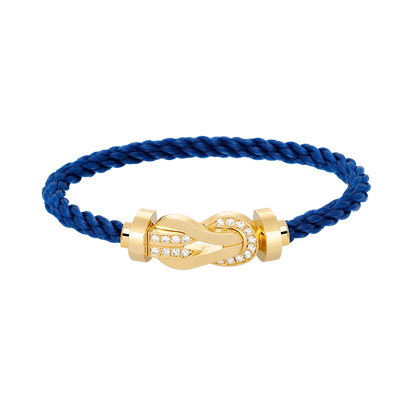 [Mystic]CHANCE LARGE 8 FIGURE BUCKLE HALF DIAMOND BRACELET GOLD