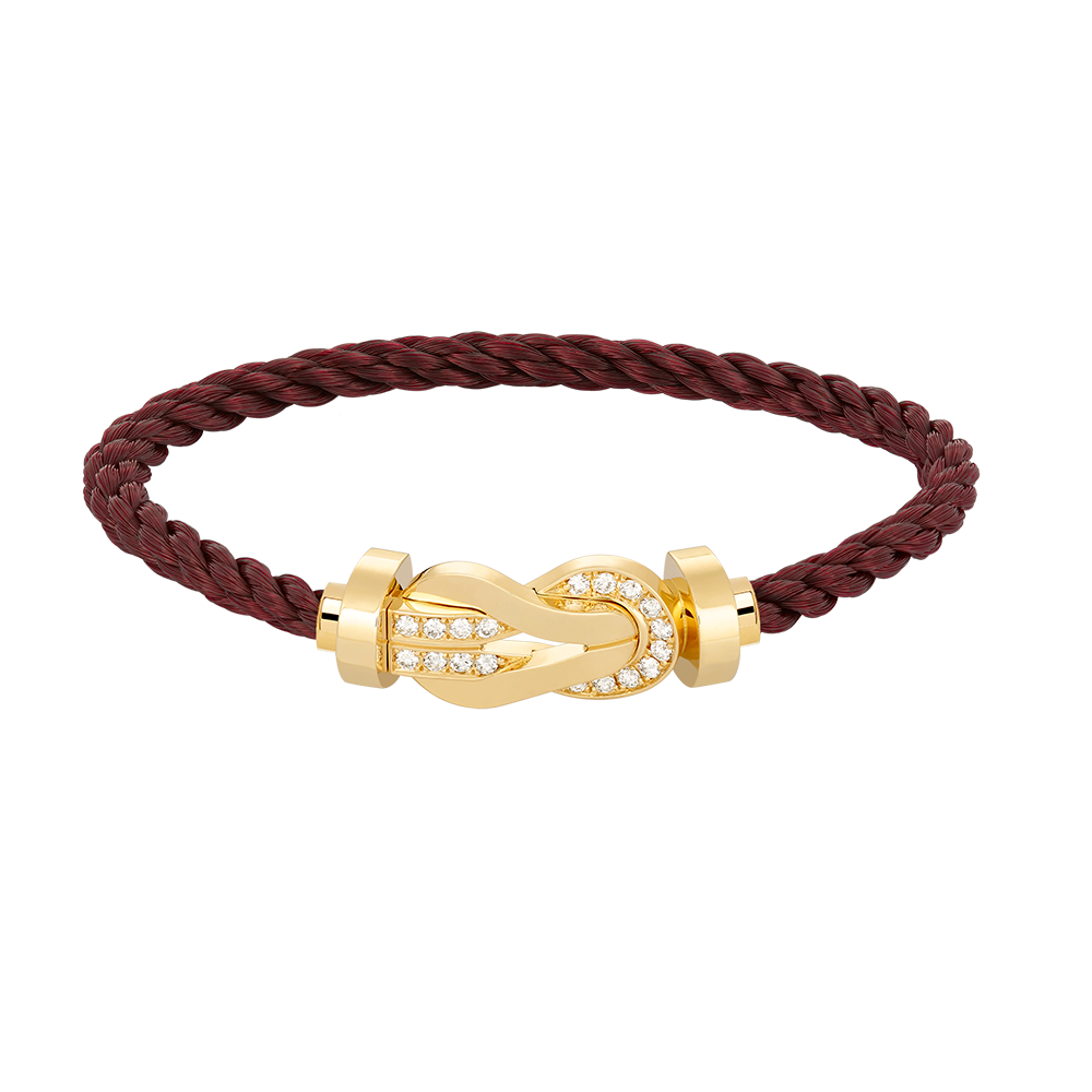[Mystic]CHANCE LARGE 8 FIGURE BUCKLE HALF DIAMOND BRACELET GOLD