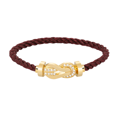 [Mystic]CHANCE LARGE 8 FIGURE BUCKLE HALF DIAMOND BRACELET GOLD