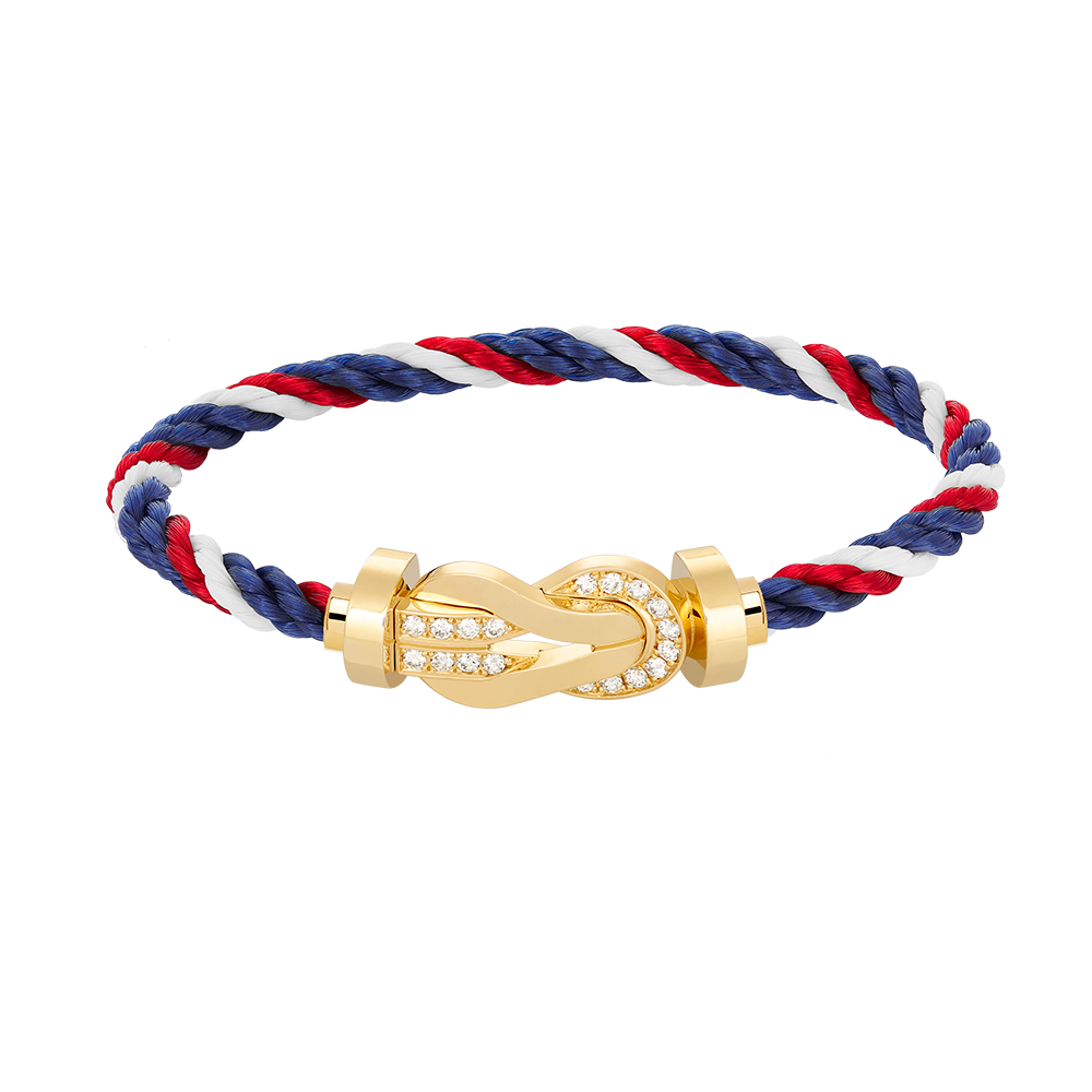 [Mystic]CHANCE LARGE 8 FIGURE BUCKLE HALF DIAMOND BRACELET GOLD