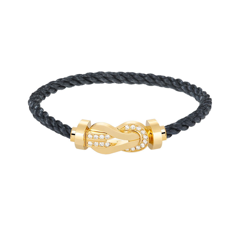 [Mystic]CHANCE LARGE 8 FIGURE BUCKLE HALF DIAMOND BRACELET GOLD