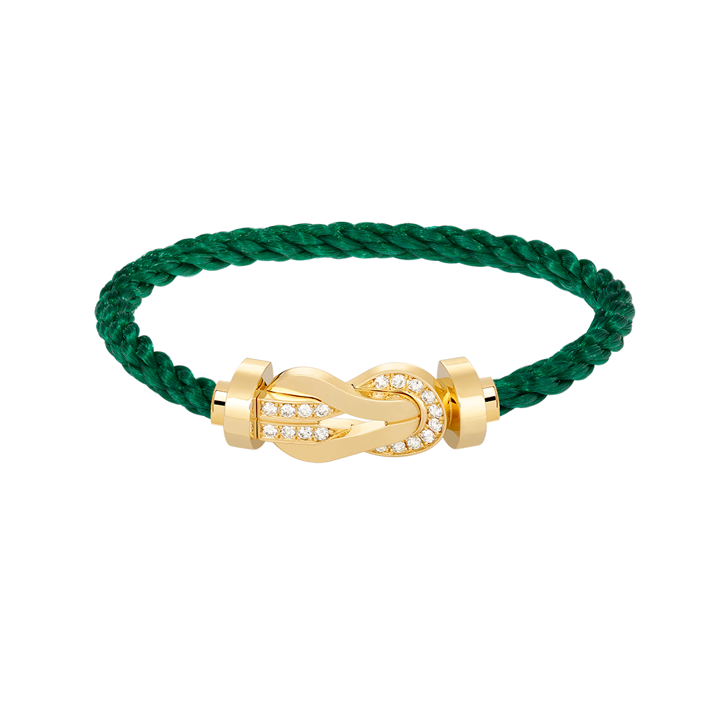 [Mystic]CHANCE LARGE 8 FIGURE BUCKLE HALF DIAMOND BRACELET GOLD
