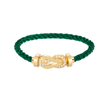 [Mystic]CHANCE LARGE 8 FIGURE BUCKLE HALF DIAMOND BRACELET GOLD