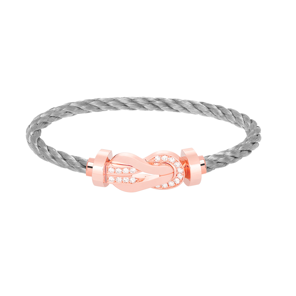 [Mystic]CHANCE LARGE 8 FIGURE BUCKLE HALF DIAMOND BRACELET ROSE GOLD