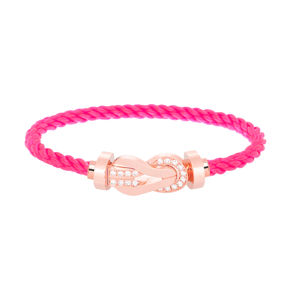 [Mystic]CHANCE LARGE 8 FIGURE BUCKLE HALF DIAMOND BRACELET ROSE GOLD