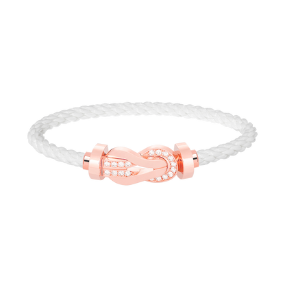 [Mystic]CHANCE LARGE 8 FIGURE BUCKLE HALF DIAMOND BRACELET ROSE GOLD