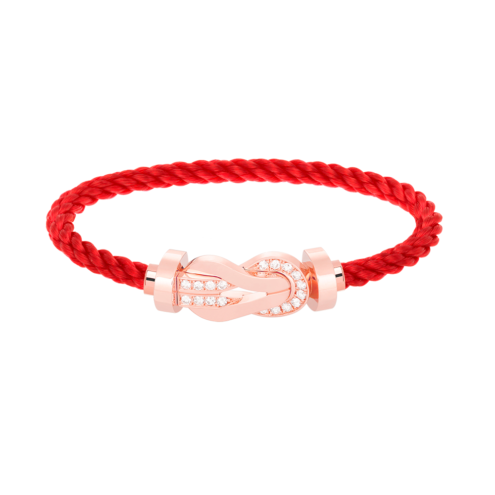 [Mystic]CHANCE LARGE 8 FIGURE BUCKLE HALF DIAMOND BRACELET ROSE GOLD