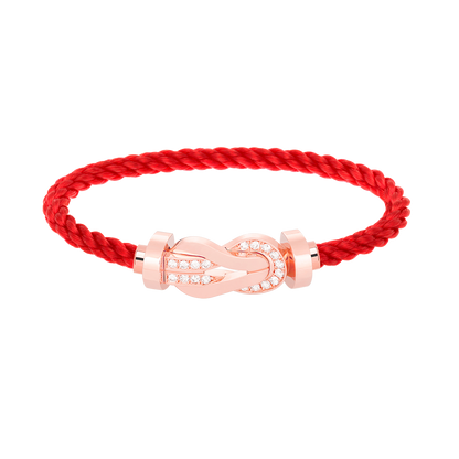 [Mystic]CHANCE LARGE 8 FIGURE BUCKLE HALF DIAMOND BRACELET ROSE GOLD