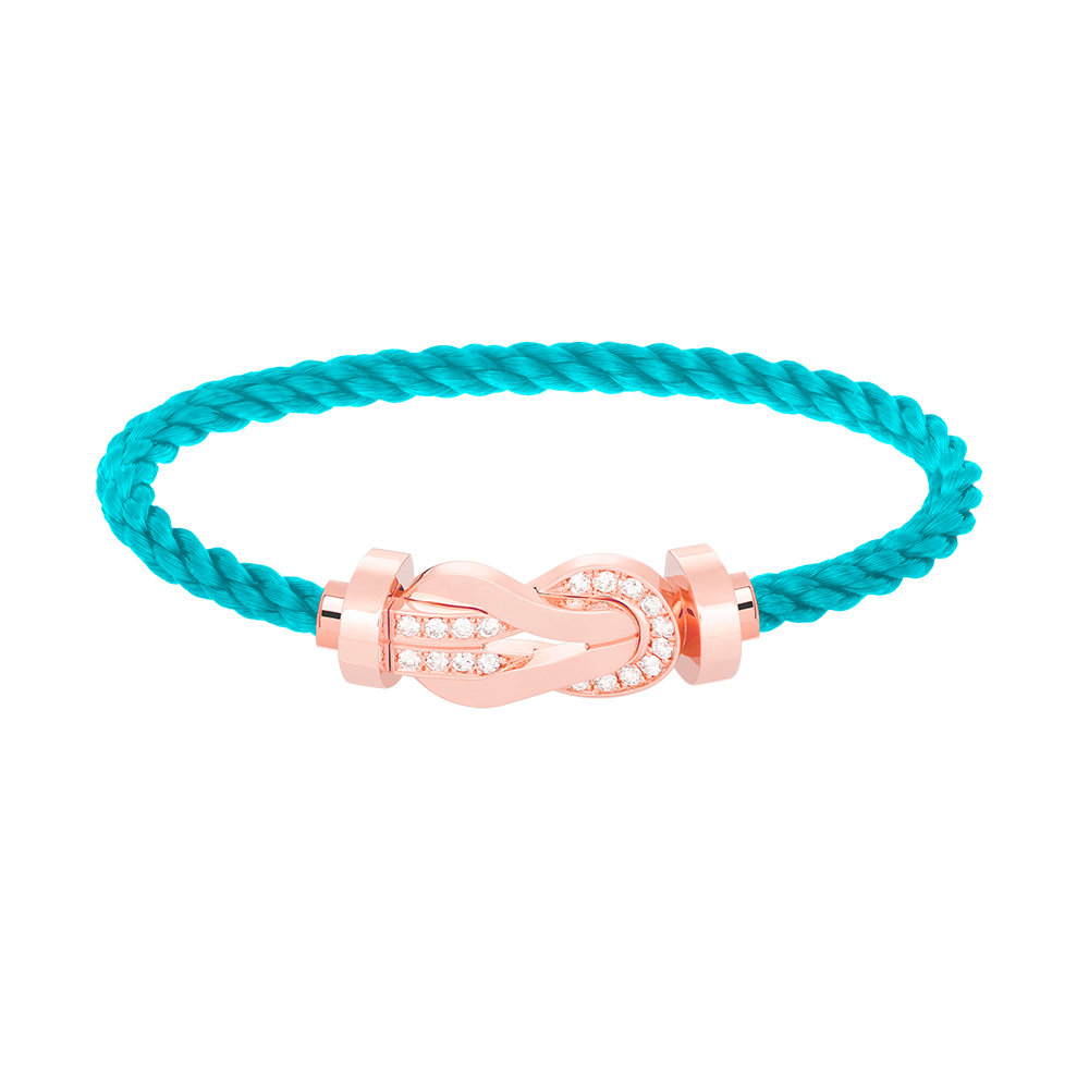 [Mystic]CHANCE LARGE 8 FIGURE BUCKLE HALF DIAMOND BRACELET ROSE GOLD