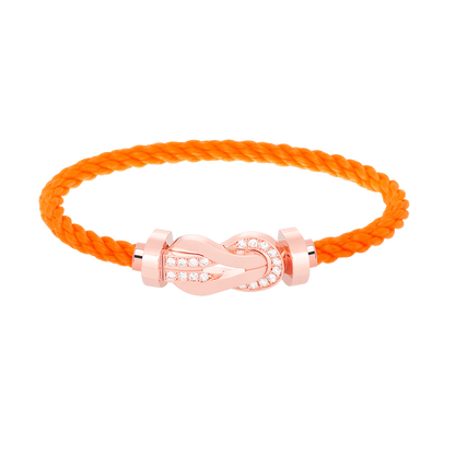 [Mystic]CHANCE LARGE 8 FIGURE BUCKLE HALF DIAMOND BRACELET ROSE GOLD