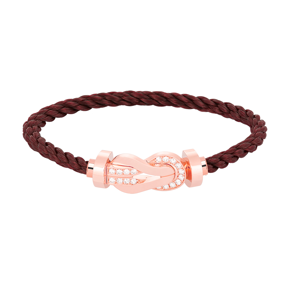 [Mystic]CHANCE LARGE 8 FIGURE BUCKLE HALF DIAMOND BRACELET ROSE GOLD