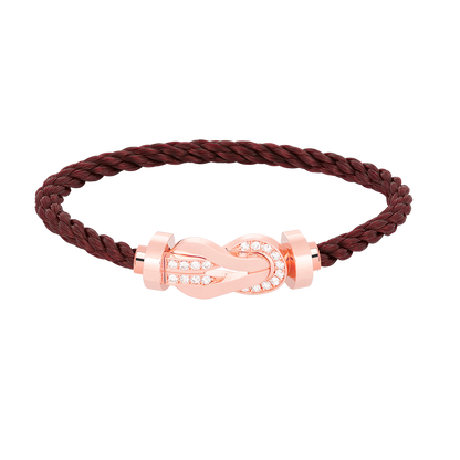 [Mystic]CHANCE LARGE 8 FIGURE BUCKLE HALF DIAMOND BRACELET ROSE GOLD