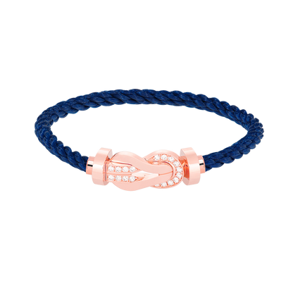 [Mystic]CHANCE LARGE 8 FIGURE BUCKLE HALF DIAMOND BRACELET ROSE GOLD