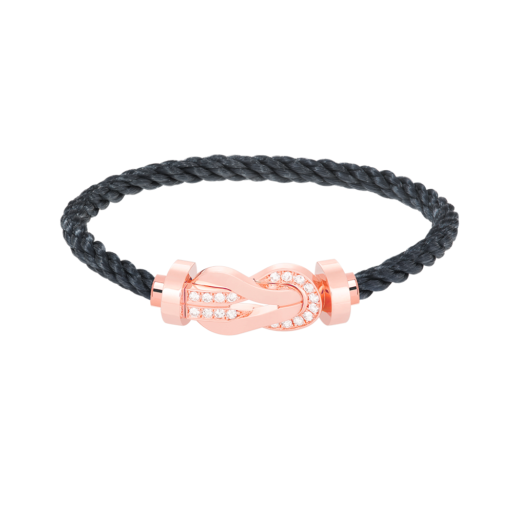 [Mystic]CHANCE LARGE 8 FIGURE BUCKLE HALF DIAMOND BRACELET ROSE GOLD