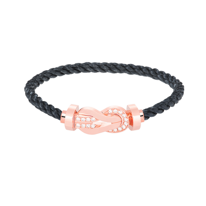 [Mystic]CHANCE LARGE 8 FIGURE BUCKLE HALF DIAMOND BRACELET ROSE GOLD