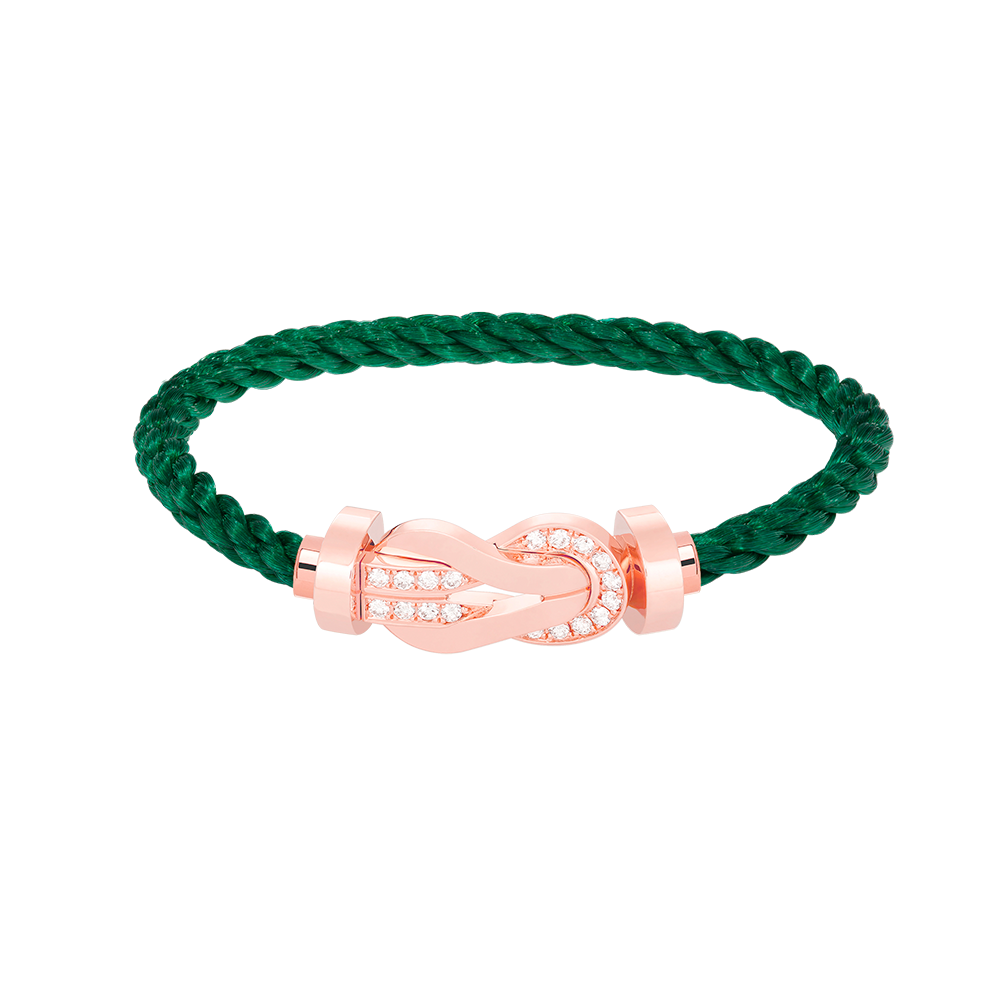 [Mystic]CHANCE LARGE 8 FIGURE BUCKLE HALF DIAMOND BRACELET ROSE GOLD