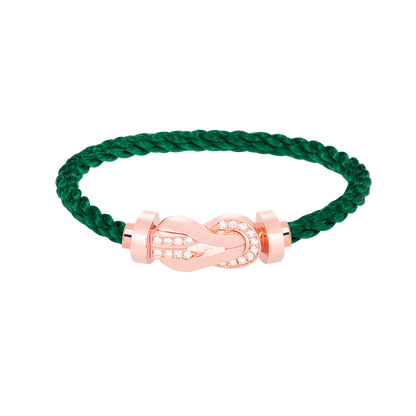 [Mystic]CHANCE LARGE 8 FIGURE BUCKLE HALF DIAMOND BRACELET ROSE GOLD