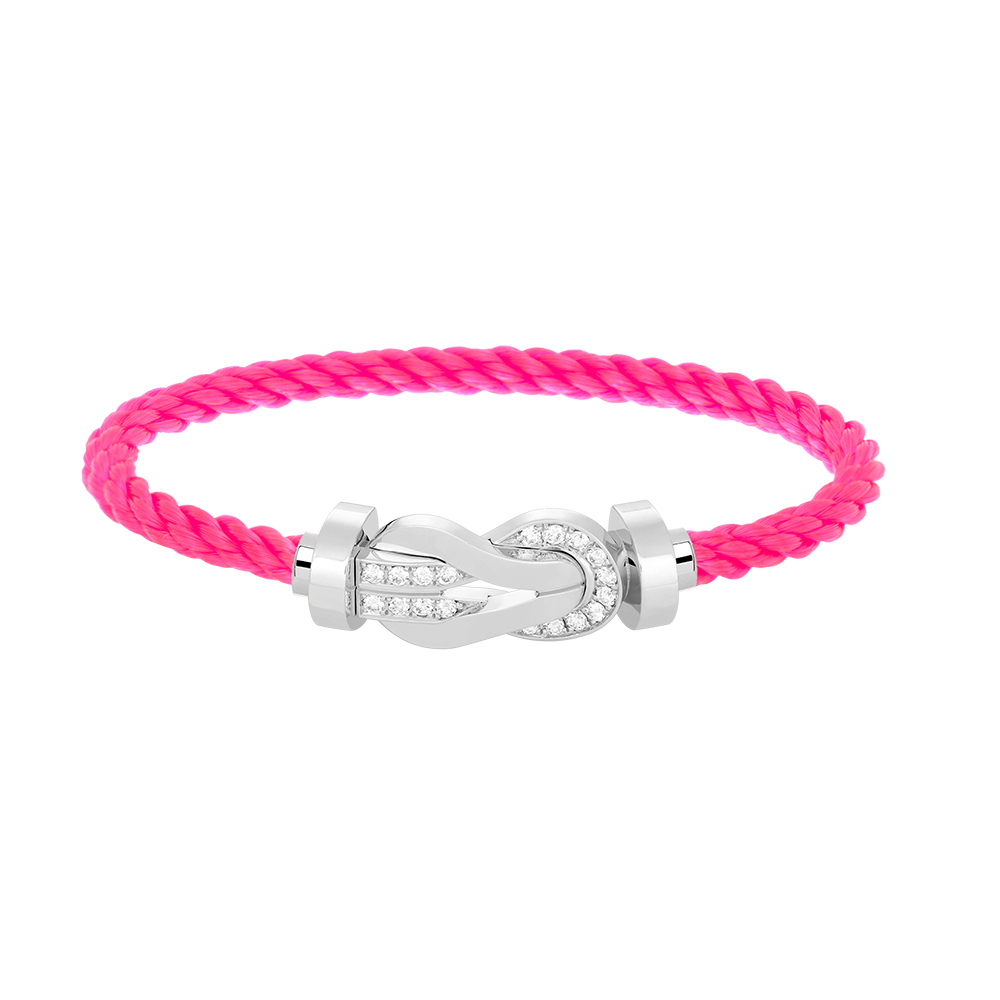 [Mystic]CHANCE LARGE 8 FIGURE BUCKLE HALF DIAMOND BRACELET SILVER