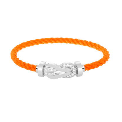 [Mystic]CHANCE LARGE 8 FIGURE BUCKLE HALF DIAMOND BRACELET SILVER
