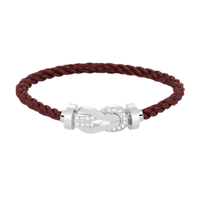 [Mystic]CHANCE LARGE 8 FIGURE BUCKLE HALF DIAMOND BRACELET SILVER
