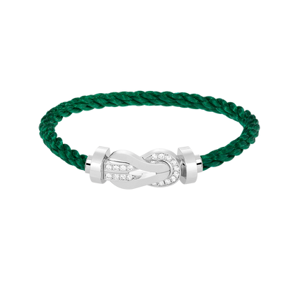 [Mystic]CHANCE LARGE 8 FIGURE BUCKLE HALF DIAMOND BRACELET SILVER