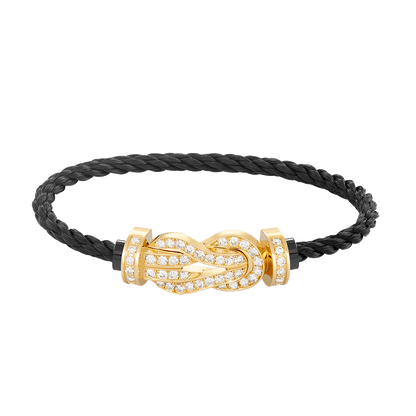 [Mystic]CHANCE LARGE 8 FIGURE BUCKLE FULLDIAMOND BRACELET GOLD