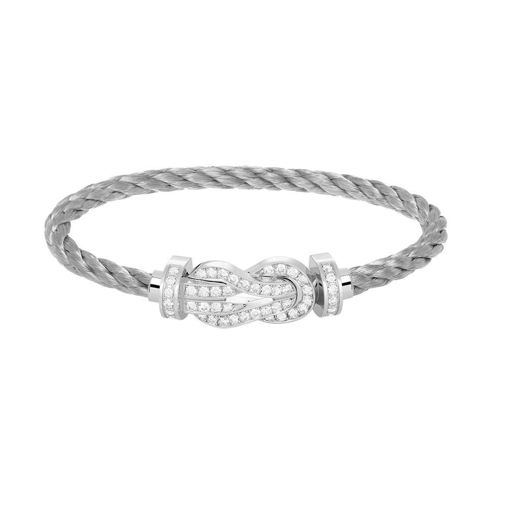[Mystic]CHANCE LARGE 8 FIGURE BUCKLE FULL DIAMOND BRACELET SILVER