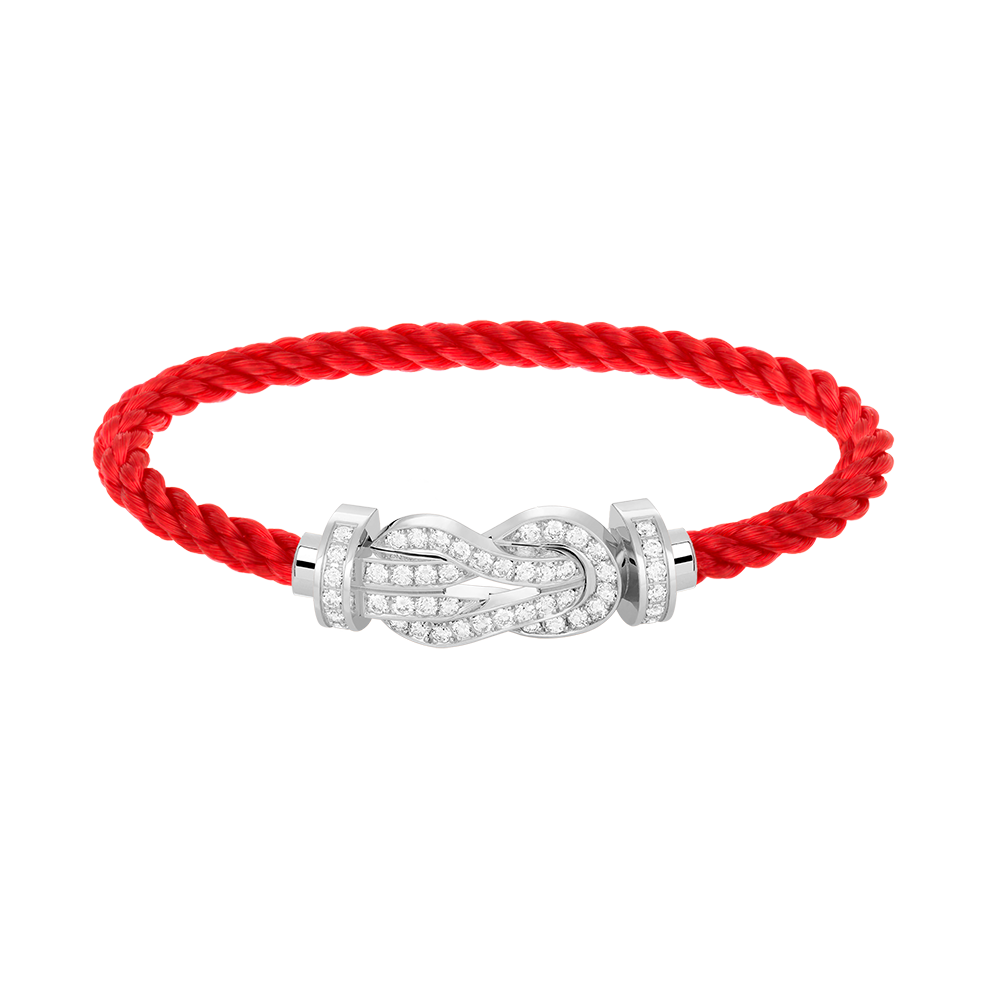 [Mystic]CHANCE LARGE 8 FIGURE BUCKLE FULL DIAMOND BRACELET SILVER