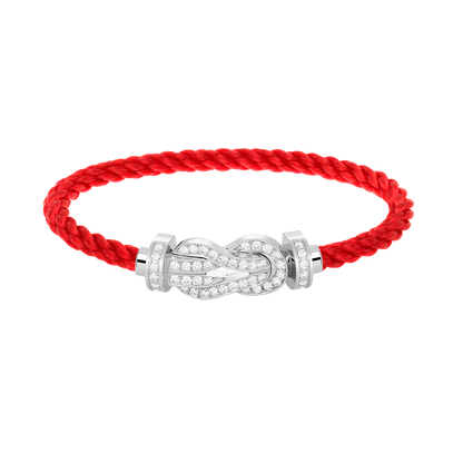 [Mystic]CHANCE LARGE 8 FIGURE BUCKLE FULL DIAMOND BRACELET SILVER