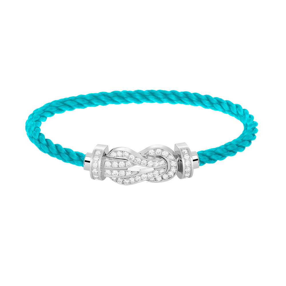 [Mystic]CHANCE LARGE 8 FIGURE BUCKLE FULL DIAMOND BRACELET SILVER