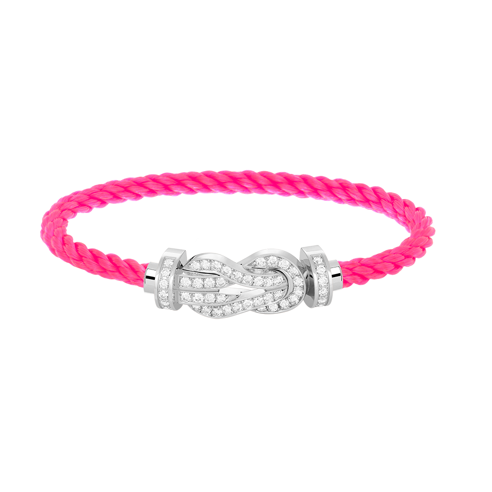 [Mystic]CHANCE LARGE 8 FIGURE BUCKLE FULL DIAMOND BRACELET SILVER