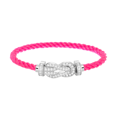 [Mystic]CHANCE LARGE 8 FIGURE BUCKLE FULL DIAMOND BRACELET SILVER