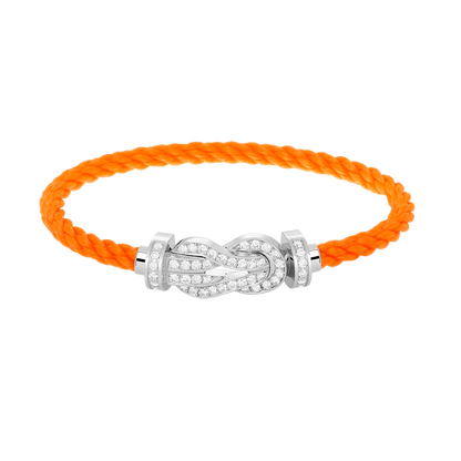 [Mystic]CHANCE LARGE 8 FIGURE BUCKLE FULL DIAMOND BRACELET SILVER