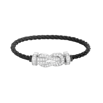 [Mystic]CHANCE LARGE 8 FIGURE BUCKLE FULL DIAMOND BRACELET SILVER