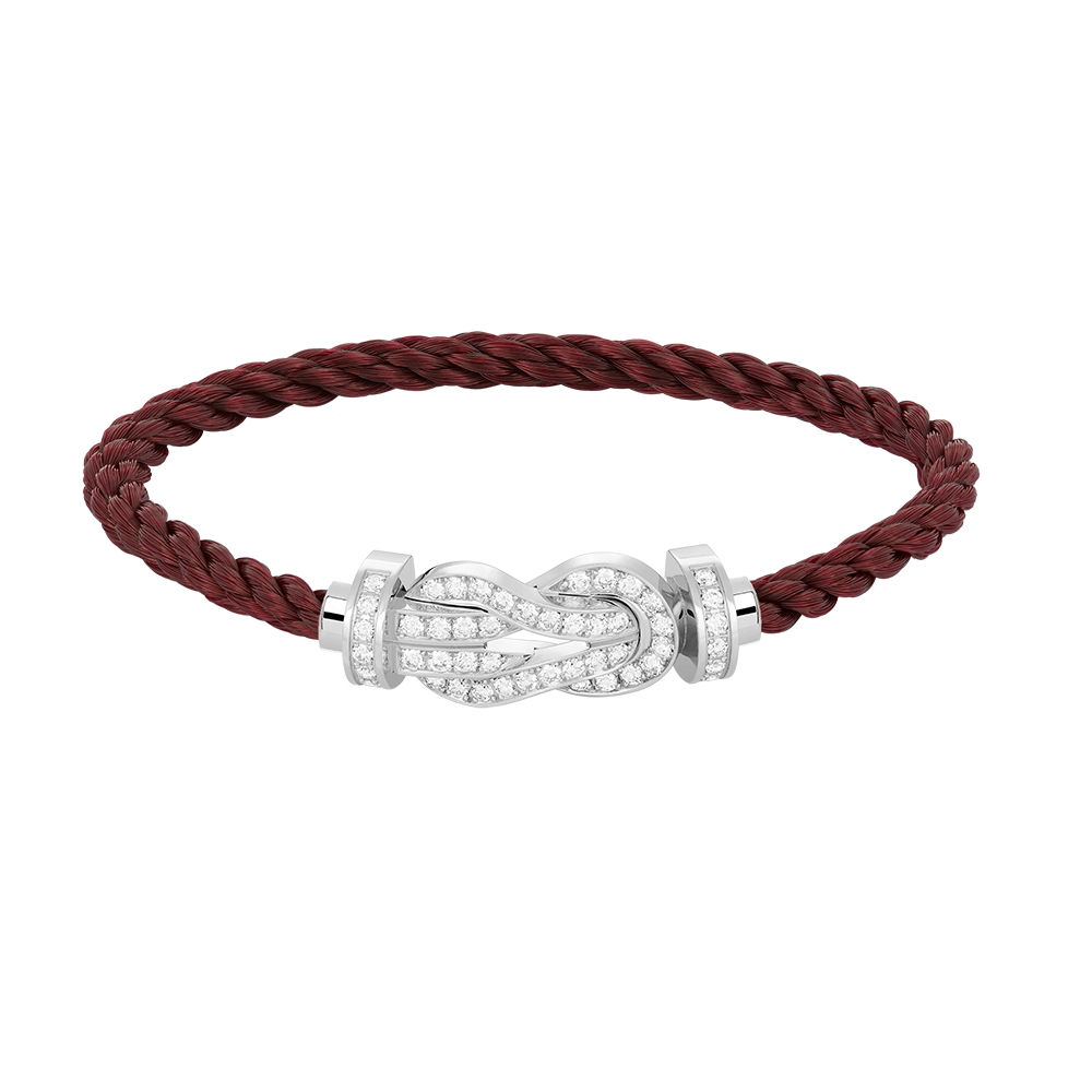 [Mystic]CHANCE LARGE 8 FIGURE BUCKLE FULL DIAMOND BRACELET SILVER