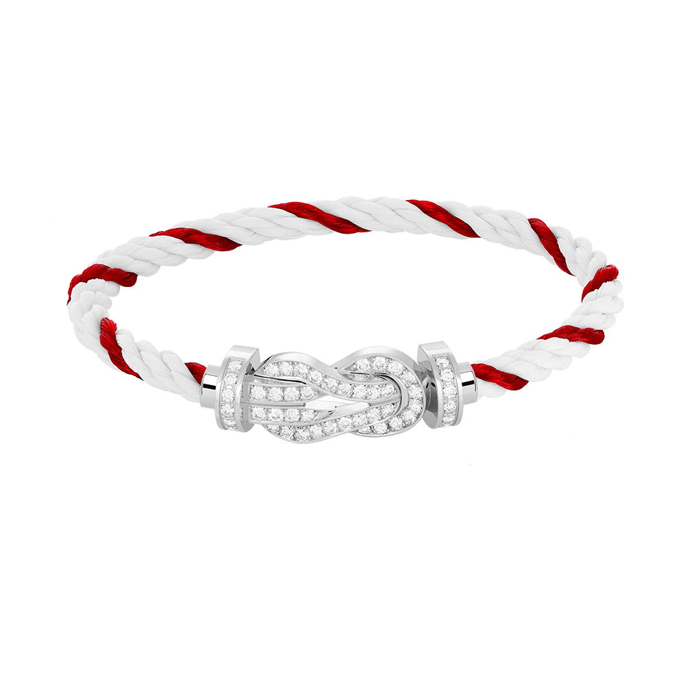 [Mystic]CHANCE LARGE 8 FIGURE BUCKLE FULL DIAMOND BRACELET SILVER