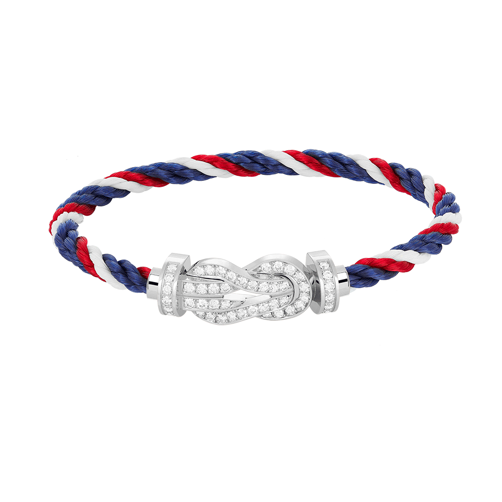 [Mystic]CHANCE LARGE 8 FIGURE BUCKLE FULL DIAMOND BRACELET SILVER
