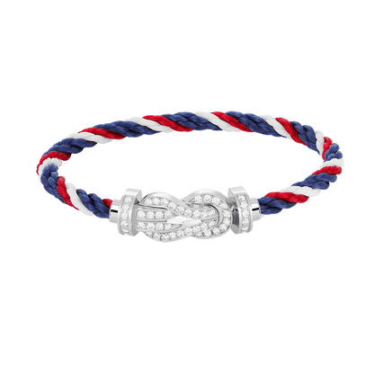 [Mystic]CHANCE LARGE 8 FIGURE BUCKLE FULL DIAMOND BRACELET SILVER