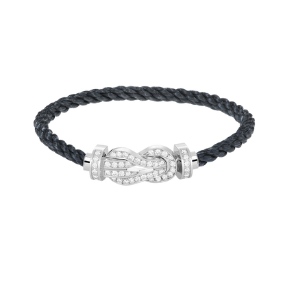 [Mystic]CHANCE LARGE 8 FIGURE BUCKLE FULL DIAMOND BRACELET SILVER